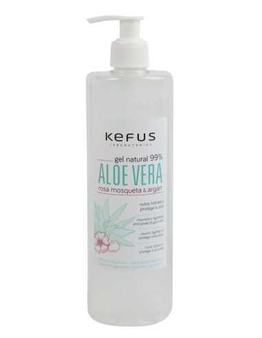 GEL DE ROSA MOSQUETA + ARGAN + ALOE VERA 500 ML.