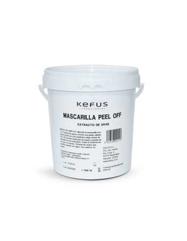 MASCARILLA PEEL OFF EXTRACTO DE UVAS KEFUS, 200 GRS.