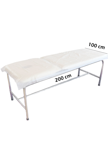 SABANA BLANCA NO AJUSTABLE PARA CAMILLA SMS 100X200 CM 1UD