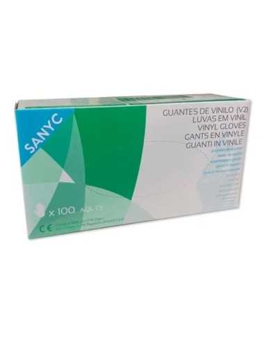 GUANTE DE VINILO SIN POLVO T- XG, CAJA 100 UNIDADES