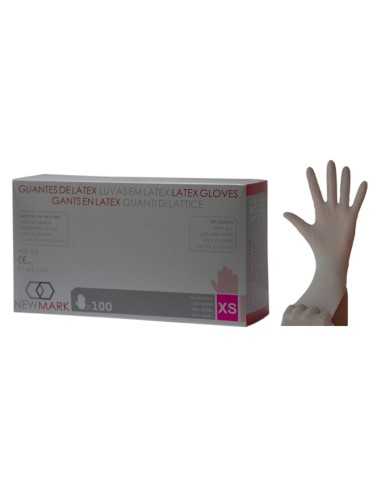 GUANTE DE LATEX SIN POLVO T-XP CAJA 100 UNIDADES