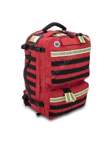 MOCHILA SANITARIA RESCATE PARAMED´S COLOR ROJO