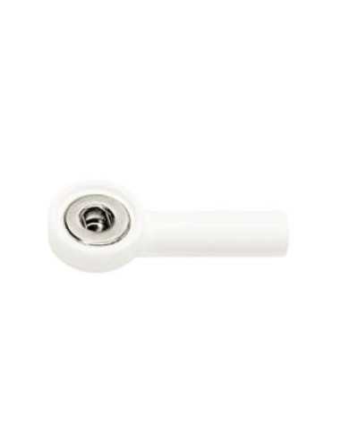 ADAPTADOR PRESION BANANA-BOTON 4 mm. BLANCO UD