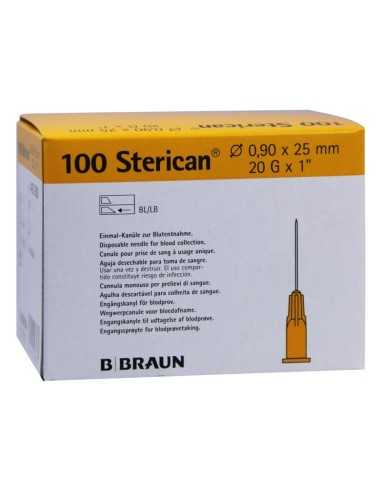 AGUJA 25mm X 0,90mm 20G 1" CAJA 100 UDS. BRAUN MEDICAL