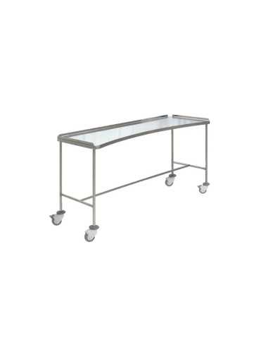 MESA PARA INSTRUMENTAL FORMA ANGULAR H24 INOX (1500x500x830 mm)