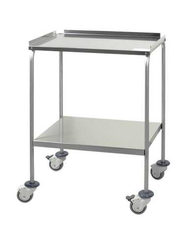 MESITA AUXILIAR H25 ACERO INOX. 60x40x80 cm