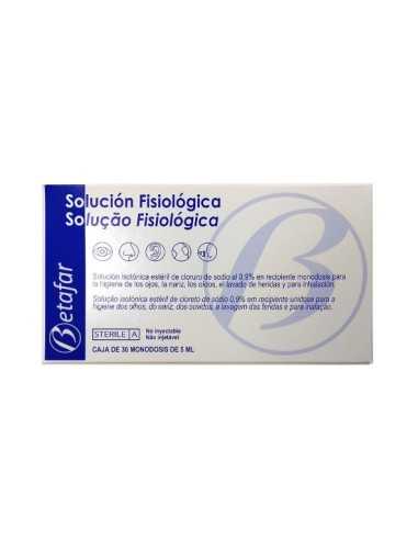 SUERO SALINO FISIOLOGICO PARA USO NASAL Y OFTALMICO CAJA DE 5 ML X 30 UDS