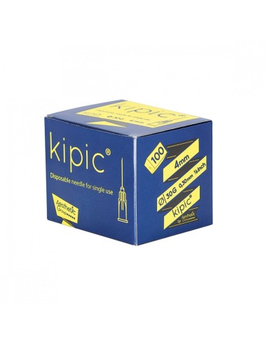 AGULHA DE MESOTERAPIA 30G X 4MM - KIPIC (CAIXA COM 100 UNIDADES)