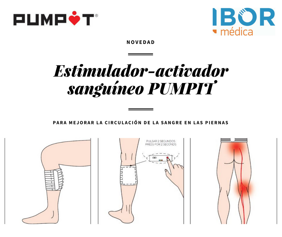 Pumpit: novedoso estimulador para mejorar la circulación de la sangre en las piernas